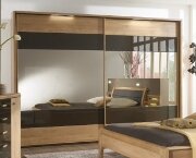 Schwebetürenschrank Massivholz Diana
