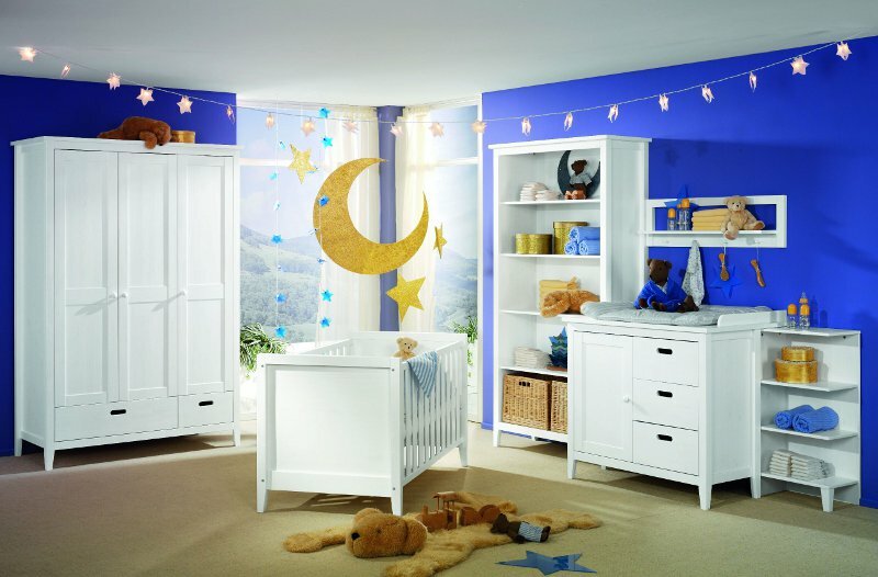Babyzimmer Kinderzimmer Kiefer massiv wei gewachst