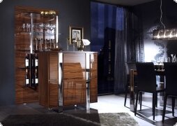 Theke Bar Palisander Hochglanz Lack Italien Vita