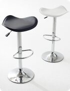 Barhocker 2 Stck Chrom Lederlook hhenverstellbar Sassi, in 2 verschiedenen Farbvariationen lieferbar