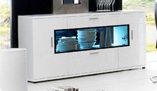 Sideboard Kommode weiss Hochglanz Cordoba