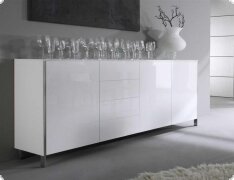 Sideboard Kommode weiss Hochglanz Lack Pregio Italia
