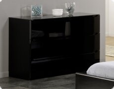 Kommode Hochglanz Lack schwarz Ambylia, individuelle Planung mglich, Typenplan ist hinterlegt