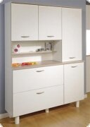 Buffet Kchenbuffet Weiss Absatz cappucinofarbig, Fratz