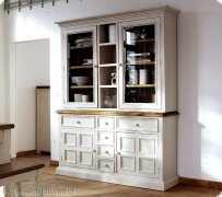Buffet Buffetschrank Kiefer massiv antik wei Landhausstil Findus