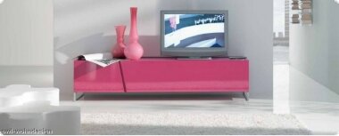 Lowboard Hochglanz Lack pink Sideboard TV-Element Lack Italien Arti
