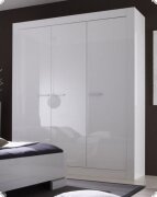 Kleiderschrank Schrank wei Hochglanz Lack Molfetta5