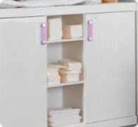 Kinderzimmer Babyzimmer wei Hochglanz violett Freya3