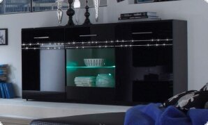 Sideboard Kommode schwarz oder wei Hochglanz Detroit4