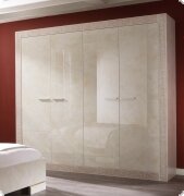Kleiderschrank Drehtr Magnolia Hochglanz lackiert Siebdruck Italien Perugia4