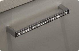 Schlafzimmer wei Hochglanz Lack Strass Italien Diamante13