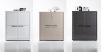 Hochglanz Highboard Kommode echt lackiert aus Italien Vicenza4