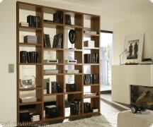 Raumteiler Regal Bcherregal Walnuss Tara, individuelle Planung nach Ma mglich, Typenplan ist hinterlegt