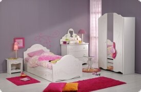 Jugenzimmer Kinderzimmer weiss Alicia Lack