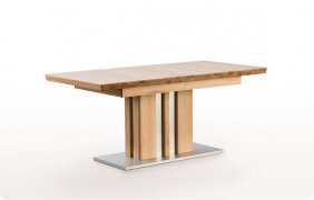 Esstisch Tisch Sulentisch Kernbuche massiv ausziehbar 2 Gren Bolina1