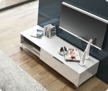 Lowboard TV-Unterteil Italien wei Hochglanz lackiert Solo4