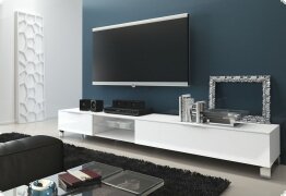 Lowboard TV-Unterteil Italien wei Hochglanz lackiert Solo6