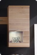Vitrine Hngevitrine Eiche Bianko teilmassiv geschroppt, gelt und gewachst Ruanes6