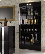 Bar Barrckwand schwarz Hochglanz Lack Italien Vita