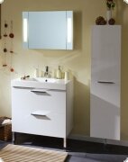 Badmbel Badschrank schwarz Hochglanz Lack Creation