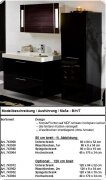 Badmbel Badschrank schwarz Hochglanz Lack Creation
