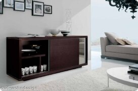 Sideboard Kommode Eiche Dunkel Orig. Italien Neu Slide
