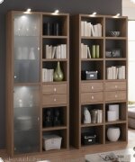 B&uuml;cherregal B&uuml;cherwand Bibliothek Noce Tara, individuelle Planung nach Ma&szlig; ist m&ouml;glich, Typenplan ist hinterlegt